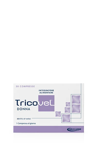 Tricovel integratore donna viola fronte